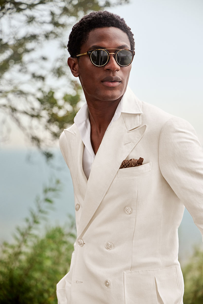 Gregory 人字斜紋呢西裝長褲